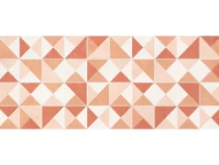 OZAIA Gangtapijt-Geometrisch Gangtapijt Van Vinyl - 66 X 160 Cm - Oranje - Myrala