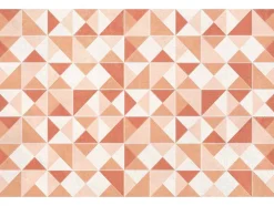 OZAIA Woonkamertapijt-Geometrisch Tapijt Van Vinyl - 120 X 180 Cm - Oranje - Myrala
