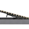 ModernLuxe Fluwelen Bed-Gestoffeerd Opbergbed - 140X200Cm - Fluwelen Stof - Grijs