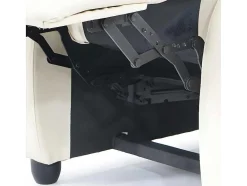 Vente-unique Fauteuil Kunstleer-Glasgow Fauteuil, Creme