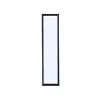 Vente-unique Glazen Binnenraam-Glazen Binnenraam In Aluminium Met Poedercoating - 30 X 130 Cm - Zwart - Bayview