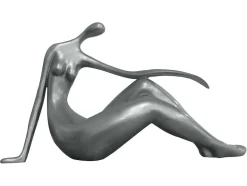 OZAIA Standbeeld-Groot Beeld Madeleine Ii Van Hars - L.36 X H. 22 Cm - Zilver