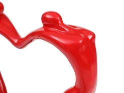 OZAIA Standbeeld-Groot Hartvormig Standbeeld Van Hars B49 X H55 Cm Rood Lovina