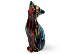 OZAIA Standbeeld-Groot Kattenstandbeeld Van Hars L24 X B13 X H53 Cm Meerdere Kleuren Miniria