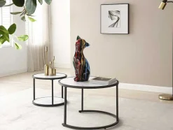 OZAIA Standbeeld-Groot Kattenstandbeeld Van Hars L24 X B13 X H53 Cm Meerdere Kleuren Miniria
