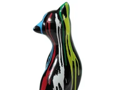 OZAIA Standbeeld-Groot Kattenstandbeeld Van Hars L24 X B13 X H53 Cm Meerdere Kleuren Miniria