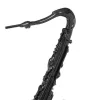 OZAIA Standbeeld-Groot Saxofoonstandbeeld Van Hars L29 X B16 X H62 Cm Zwart Musania