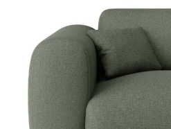 Maison Céphy Aanbiedingen: Zitbank & Fauteuil-Grote Hoekbank Met Hoek Rechts Van Groene Gechineerde Stof Pogni Van Maison Cephy