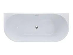 Shower & Design Halfvrijstaand Bad-Halfvrijstaand Bad Divina -200L - 150X75X58Cm - Wit