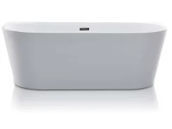 Shower & Design Halfvrijstaand Bad-Halfvrijstaand Bad Divina -200L - 150X75X58Cm - Wit
