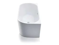 Shower & Design Halfvrijstaand Bad-Halfvrijstaande Badkuip Divina - 170 X 75 X 58 Cm - 245L- Wit