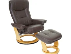 Vente-unique Fauteuil Leer-Halifax Fauteuil, Bruin, Naturel Bruin