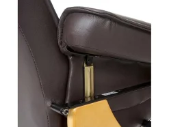 Vente-unique Fauteuil Leer-Halifax Fauteuil, Bruin, Naturel Bruin