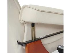 Vente-unique Fauteuil Leer-Halifax Fauteuil, Creme, Honingkleurig