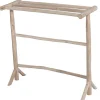 Vente-unique Accessoires & Spiegels-Handdoekhouder Op Poten Van Massief Teakhout - L80 Cm X D29 Cm X H75 Cm - Fodna