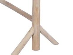 Vente-unique Accessoires & Spiegels-Handdoekhouder Op Poten Van Massief Teakhout - L80 Cm X D29 Cm X H75 Cm - Fodna