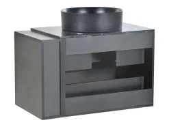ModernLuxe Badkamermeubel Met Enkele Wastafel-Hangend Badkamermeubel Met Keramische Wastafel En 2 Laden - Marmeren Bladen L 80Cm - Modern Design - Grijs (Kraan Niet Inbegrepen)
