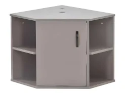 ModernLuxe Badkamermeubel Met Enkele Wastafel-Hangend Badkamermeubel Met Keramische Wastafel - Marmeren Bladen - Lichtpaars (Kraan Niet Inbegrepen)