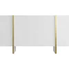 Vente-unique Buffetkast-Hangend Tv-Meubel Met 4 Deuren Van Mdf - Wit En Goudkleurig - Luvonia