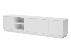 Vente-unique Tv-Meubel-Hangend Tv-Meubel Met 4 Deuren En 2 Nissen Van Mdf - Wit - Redonia