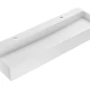 Shower & Design Muurkast Badkamer-Hangend Wastafelblad - Wit - L120 X B40 X H15 Cm - Yamdrok