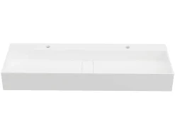Shower & Design Muurkast Badkamer-Hangend Wastafelblad - Wit - L120 X B40 X H15 Cm - Yamdrok