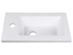 Vente-unique Toiletmeubel-Hangend Wastafelmeubel Met Nis - 40 Cm - Licht Naturel - Lopena