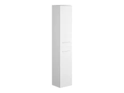 Vente-unique Badkamerkast-Hangende Badkamerkolom - 6 Planken - Wit - L30 X D25 X H160 Cm - Kayla