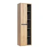 Vente-unique Badkamerkast-Hangende Badkamerkolom - Licht Naturel - H170 Cm - Purnal