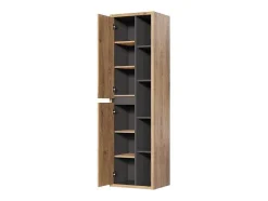 Vente-unique Badkamerkast-Hangende Badkamerkolom - Licht Naturel - H170 Cm - Purnal