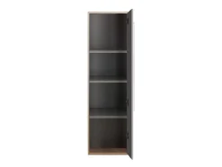 Vente-unique Badkamerkast-Hangende Badkamerkolom - Licht Naturelkleurig En Grijs - L35 X B30 X H120 Cm - Jasmine