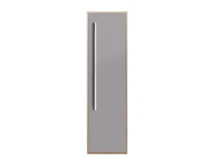 Vente-unique Badkamerkast-Hangende Badkamerkolom - Licht Naturelkleurig En Grijs - L35 X B30 X H120 Cm - Jasmine
