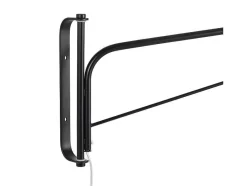 OZAIA Wandlamp-Hangende Wandlamp Van Gebogen Metaal - L65 X D10 X H25 Cm - Zwart En Koperkleurig - Colwood