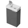 Vente-unique Toiletmeubel-Hangkastje Met Wastafeltje Taho - Grijs