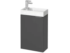 Vente-unique Toiletmeubel-Hangkastje Met Wastafeltje Taho - Grijs