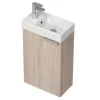 Vente-unique Toiletmeubel-Hangkastje Met Wastafeltje Taho - Eik