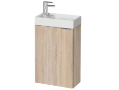 Vente-unique Toiletmeubel-Hangkastje Met Wastafeltje Taho - Eik