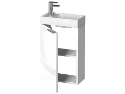 Vente-unique Toiletmeubel-Hangkastje Met Wastafeltje Taho - Wit