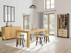 OZAIA Hanglamp-Hanglamp Met Draden Mania - Ijzer - 47 X 47 X 120 Cm - Zwart