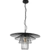OZAIA Hanglamp-Hanglamp Met Draden Vlindermodel Machaon - Metaal - L59 X H95 Cm - Zwart