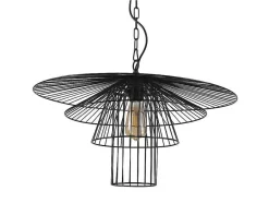OZAIA Hanglamp-Hanglamp Met Draden Vlindermodel Machaon - Metaal - L59 X H95 Cm - Zwart