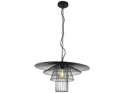 OZAIA Hanglamp-Hanglamp Met Draden Vlindermodel Machaon - Metaal - L59 X H95 Cm - Zwart
