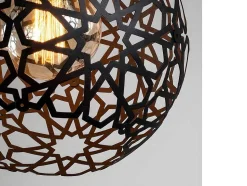 OZAIA Hanglamp-Hanglamp Met Verstelbare Hoogte Celindra - D. 25 X H. 39/119 Cm - Zwart