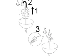 OZAIA Hanglamp-Hanglamp Met Verstelbare Hoogte Yildo - D17 X H25/112 Cm - Zwart En Koperkleurig