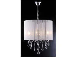 PASCAL MORABITO Hanglamp-Hanglamp Toscani Van Witte Draden - H 100Cm - Passementstrookje Van Kristal