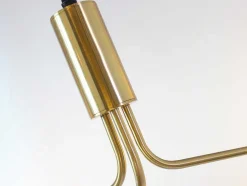 OZAIA Hanglamp-Hanglamp Van Glas En Metaal - D90 X H182 Cm - Goud - Kenora