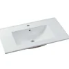 Vente-unique Badkamermeubel Met Enkele Wastafel-Hangmeubel Voor Badkamer Met Inbouwwastafel - Eikenfineer - 80 Cm - Mesliva