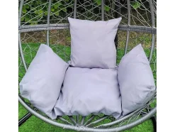 Monstershop Hangstoel-Hangstoel Egg Chair - Grijs - Max: 150 Kg
