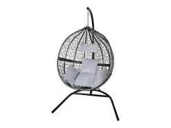 Monstershop Hangstoel-Hangstoel Egg Chair - Zwart - Max: 150 Kg
