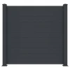 EXPERTLAND Afscherming En Omheining-Hek, H182 X L188,6 Cm In Donkergrijs Aluminium - Otavio